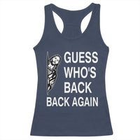 Guess Who's Back Back Again Racerback Tank Top Funny Easter Jesus Meme
