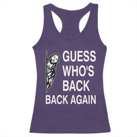 Guess Who's Back Back Again Racerback Tank Top Funny Easter Jesus Meme