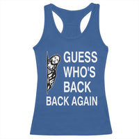 Guess Who's Back Back Again Racerback Tank Top Funny Easter Jesus Meme