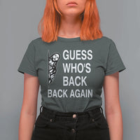 Guess Who's Back Back Again T Shirt For Women Funny Easter Jesus Meme
