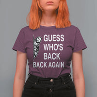 Guess Who's Back Back Again T Shirt For Women Funny Easter Jesus Meme