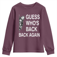 Guess Who's Back Back Again Youth Sweatshirt Funny Easter Jesus Meme