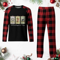 A Lot Can Happen in 3 Days Plaid Pajama Set Christian Jesus Easter
