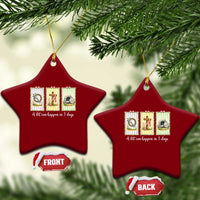 A Lot Can Happen in 3 Days Ceramic Ornament Christian Jesus Easter