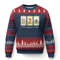 A Lot Can Happen in 3 Days Ugly Christmas Sweater Christian Jesus Easter