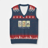 A Lot Can Happen in 3 Days V-Neck Knit Sweater Vest Christian Jesus Easter