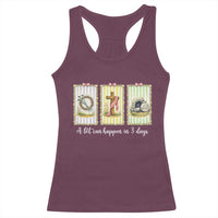 A Lot Can Happen in 3 Days Racerback Tank Top Christian Jesus Easter