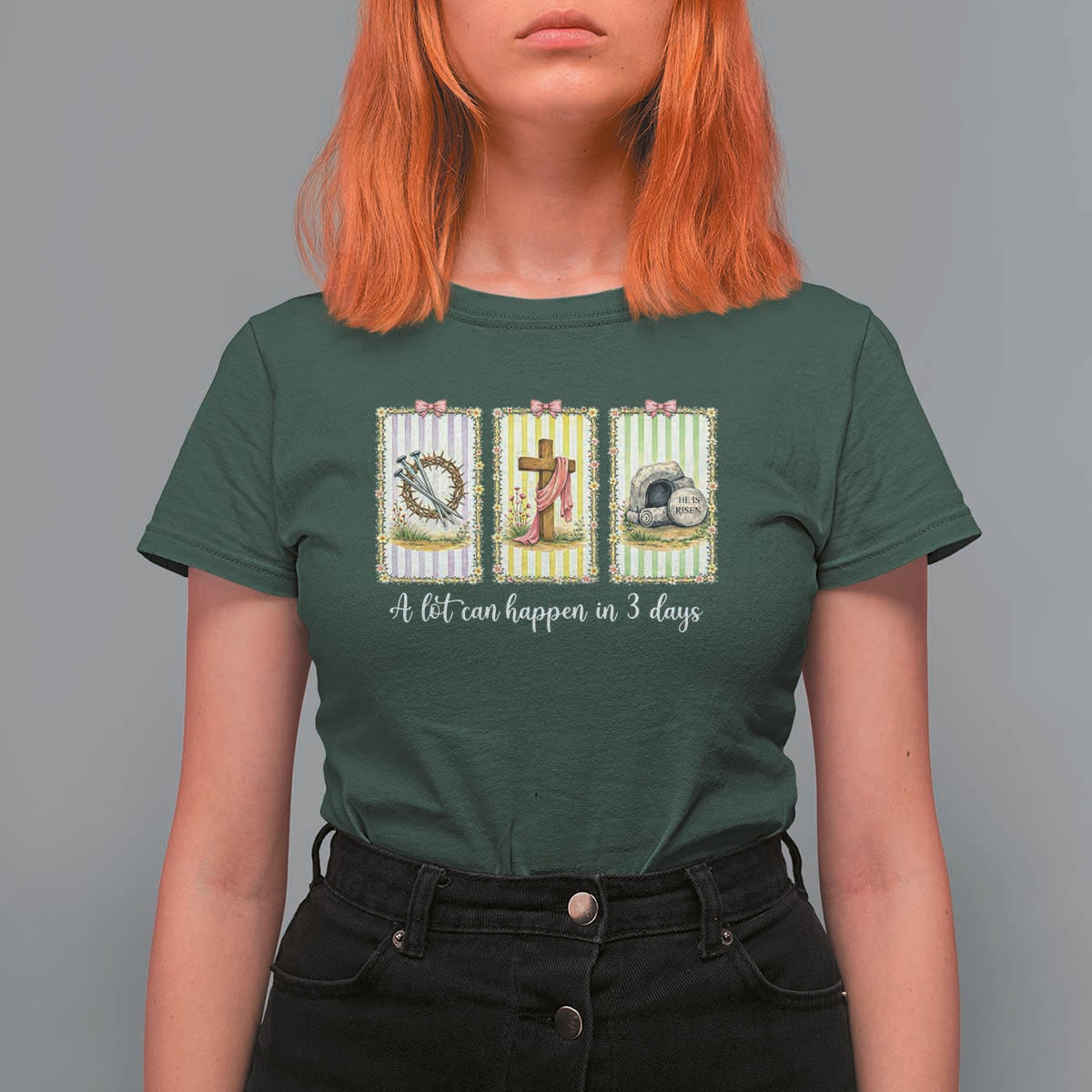 A Lot Can Happen in 3 Days T Shirt For Women Christian Jesus Easter