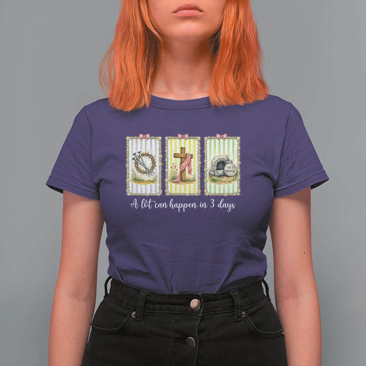 A Lot Can Happen in 3 Days T Shirt For Women Christian Jesus Easter