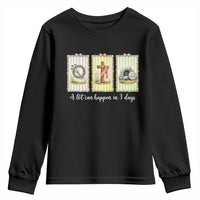 A Lot Can Happen in 3 Days Youth Sweatshirt Christian Jesus Easter