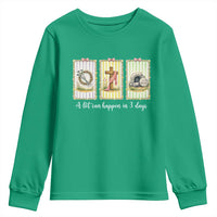 A Lot Can Happen in 3 Days Youth Sweatshirt Christian Jesus Easter