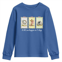 A Lot Can Happen in 3 Days Youth Sweatshirt Christian Jesus Easter