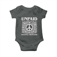 Unpaid Peaceful Protester Baby Onesie Political Demonstration