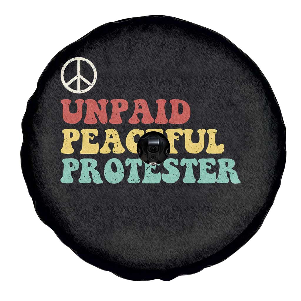 Unpaid Peaceful Protester Spare Tire Cover Political Resistance Movement