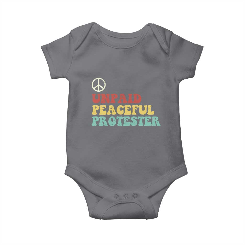Unpaid Peaceful Protester Baby Onesie Political Resistance Movement