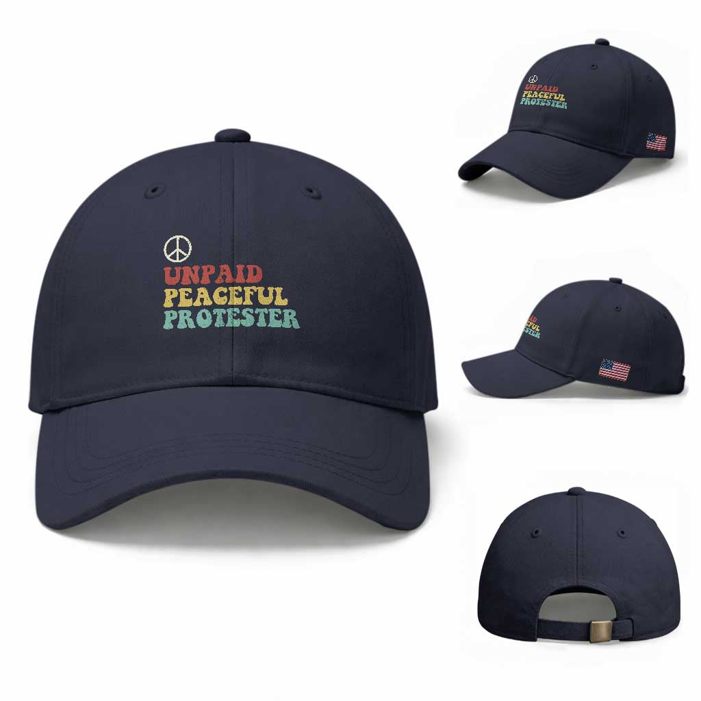 Unpaid Peaceful Protester Baseball Cap Political Resistance Movement