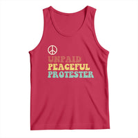 Unpaid Peaceful Protester Tank Top Political Resistance Movement