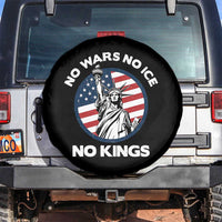 No Kings No ICE No Wars Spare Tire Cover Statue of Liberty US Flag Anti War Freedom Activist