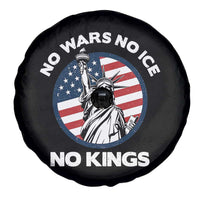 No Kings No ICE No Wars Spare Tire Cover Statue of Liberty US Flag Anti War Freedom Activist