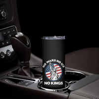 No Kings No ICE No Wars Skinny Tumbler Statue of Liberty US Flag Anti War Freedom Activist