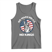 No Kings No ICE No Wars Tank Top Statue of Liberty US Flag Anti War Freedom Activist