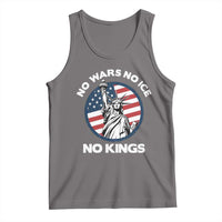 No Kings No ICE No Wars Tank Top Statue of Liberty US Flag Anti War Freedom Activist