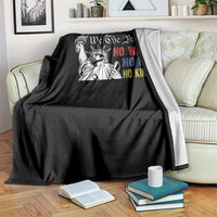 No Kings No ICE No Wars Throw Blanket Statue of Liberty We The People Freedom