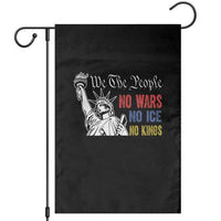 No Kings No ICE No Wars Garden Flag Statue of Liberty We The People Freedom