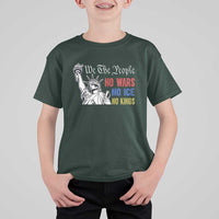 No Kings No ICE No Wars T Shirt For Kid Statue of Liberty We The People Freedom