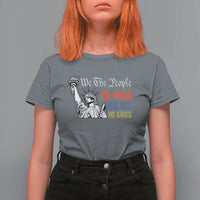 No Kings No ICE No Wars T Shirt For Women Statue of Liberty We The People Freedom