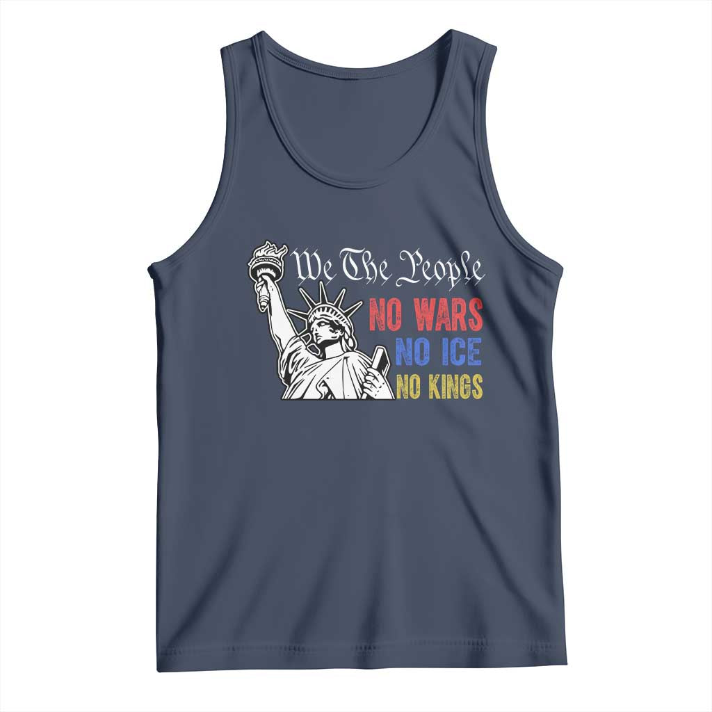 No Kings No ICE No Wars Tank Top Statue of Liberty We The People Freedom