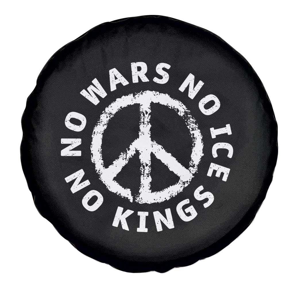 No Kings No ICE No Wars Spare Tire Cover Peace Sign Anti War Freedom Activist