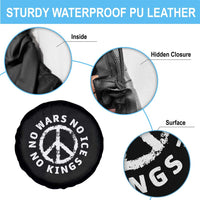 No Kings No ICE No Wars Spare Tire Cover Peace Sign Anti War Freedom Activist