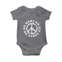 No Kings No ICE No Wars Baby Onesie Peace Sign Anti War Freedom Activist