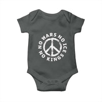 No Kings No ICE No Wars Baby Onesie Peace Sign Anti War Freedom Activist