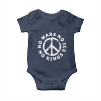 No Kings No ICE No Wars Baby Onesie Peace Sign Anti War Freedom Activist