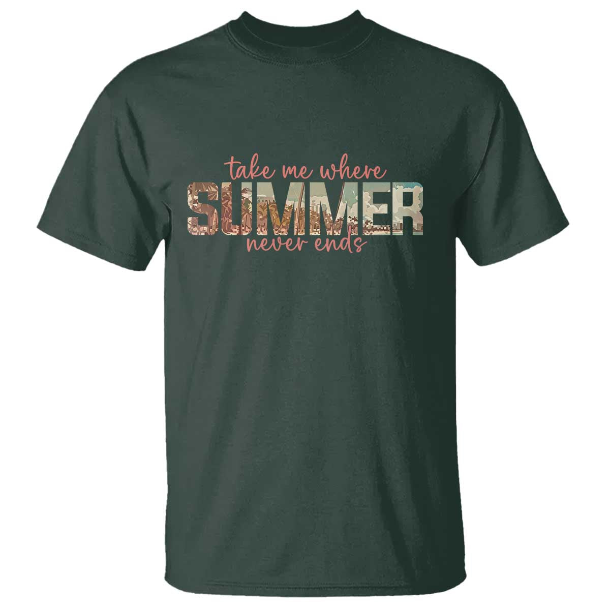Take Me Where Summer Never Ends T Shirt Summer Beach Vacation
