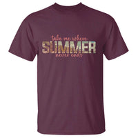 Take Me Where Summer Never Ends T Shirt Summer Beach Vacation