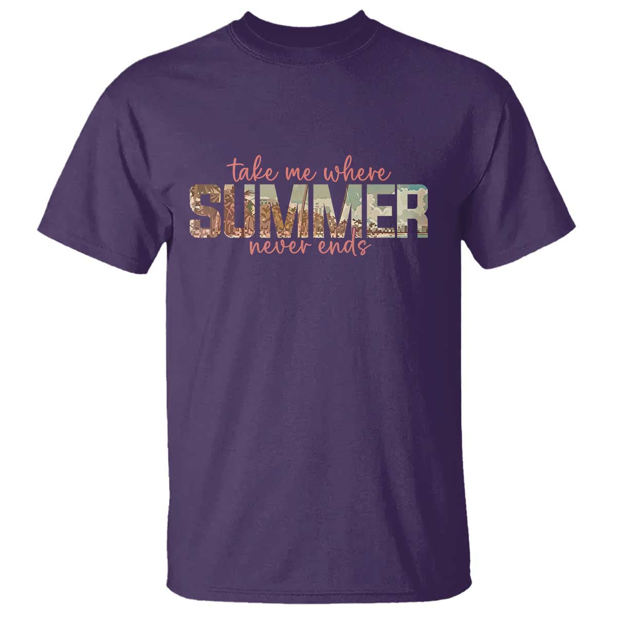 Take Me Where Summer Never Ends T Shirt Summer Beach Vacation