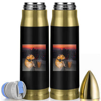 Hamster Drinking Iced Coffee Bullet Tumbler Funny Animal Chill City Sunset Headphones