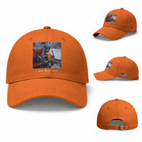 Hockey Mom Raccoon Iced Coffee Baseball Cap I Live Here Now