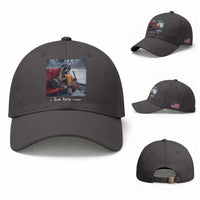 Hockey Mom Raccoon Iced Coffee Baseball Cap I Live Here Now
