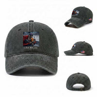 Hockey Mom Raccoon Iced Coffee Washed Cotton Baseball Cap I Live Here Now