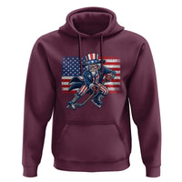 Uncle Sam Hockey Player 4th of July American Flag Hoodie