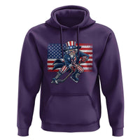 Uncle Sam Hockey Player 4th of July American Flag Hoodie