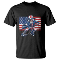 Uncle Sam Hockey Player 4th of July American Flag T Shirt