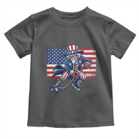 Uncle Sam Hockey Player 4th of July American Flag Toddler T Shirt