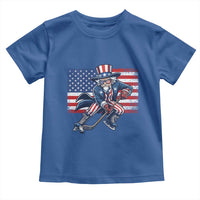 Uncle Sam Hockey Player 4th of July American Flag Toddler T Shirt