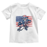 Uncle Sam Hockey Player 4th of July American Flag Toddler T Shirt