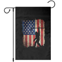 USA Hockey Bigfoot Garden Flag Patriotic Sasquatch American Flag 4th of July